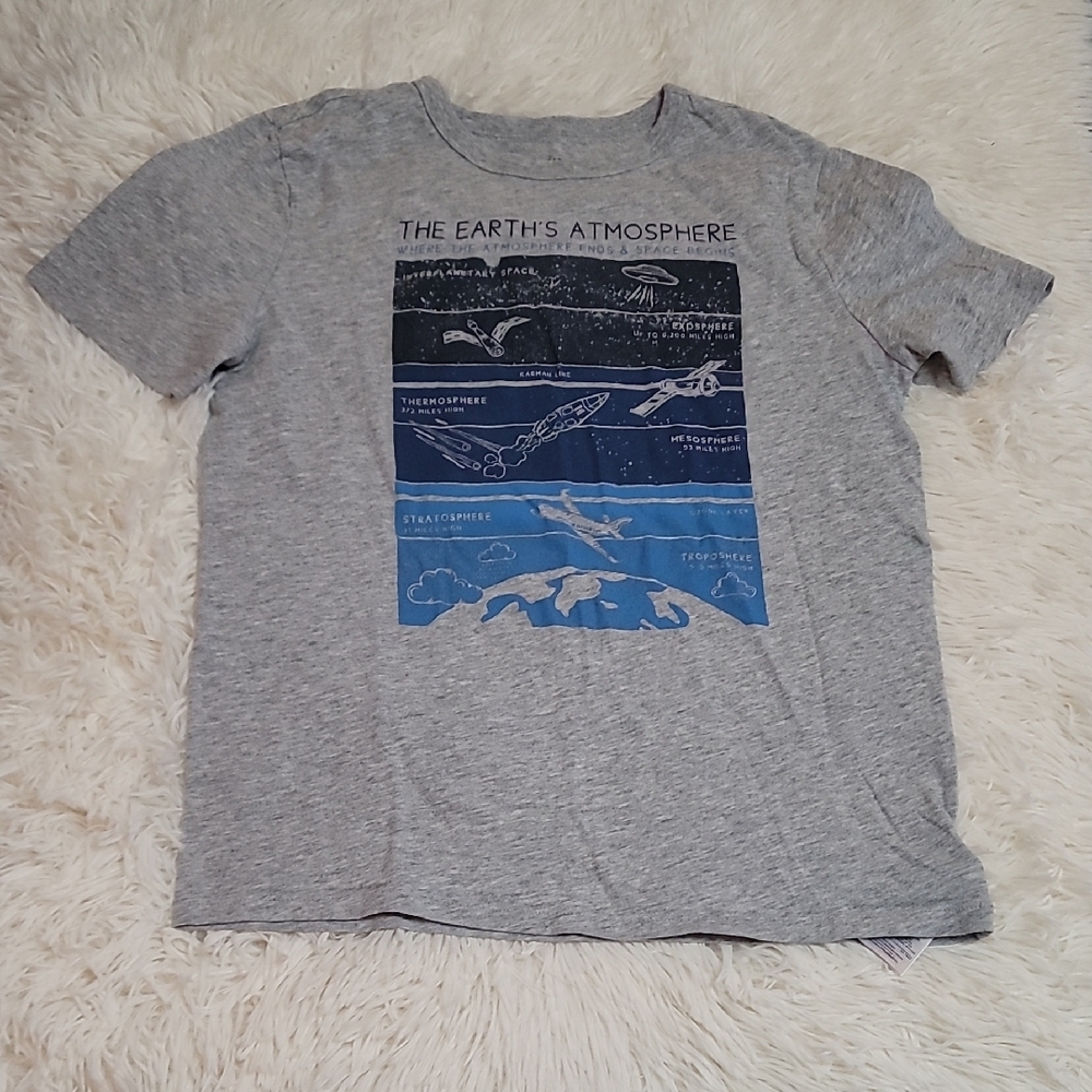 Gap,Gray, Kids T-Shirt , Size L, Boys, Cotton